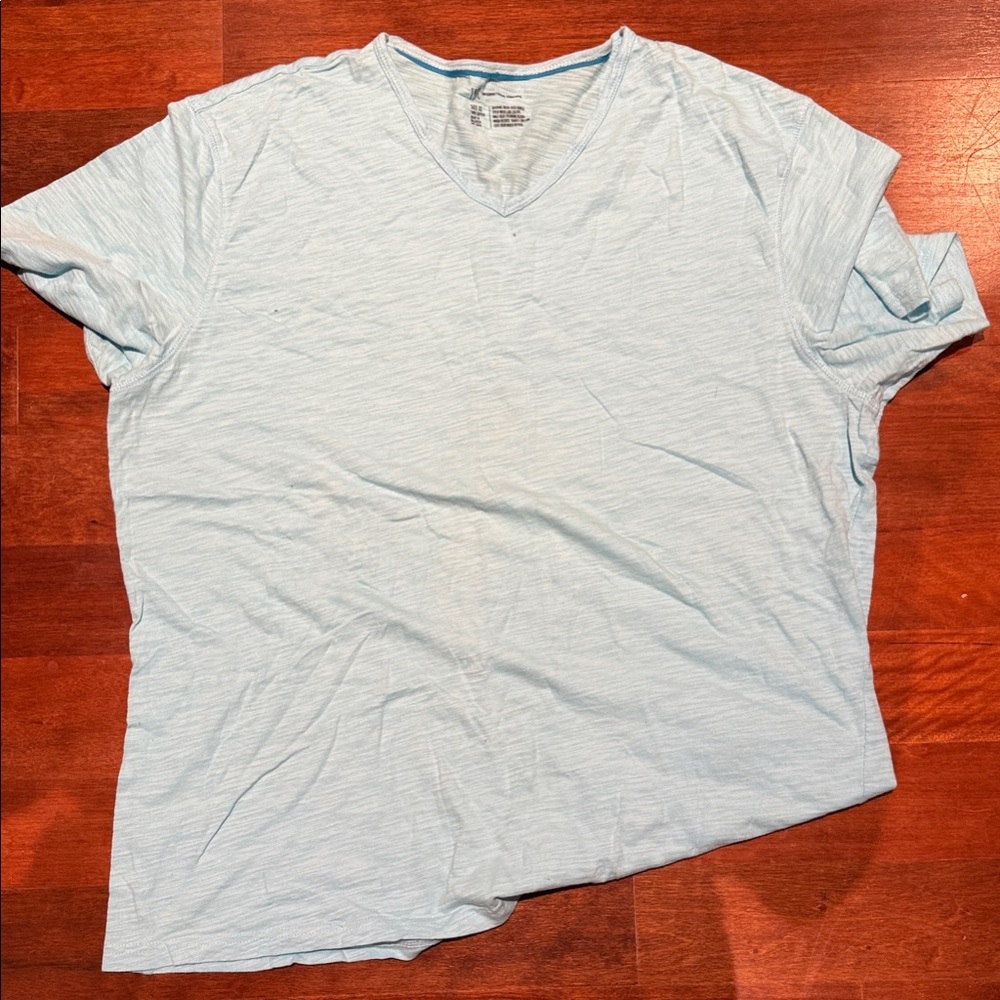INC International Concepts Light Blue Short Sleeve Tee